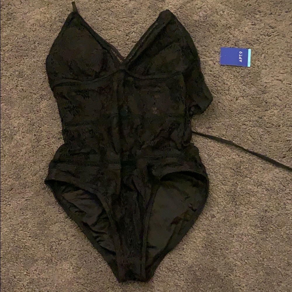 black one piece swimsuit